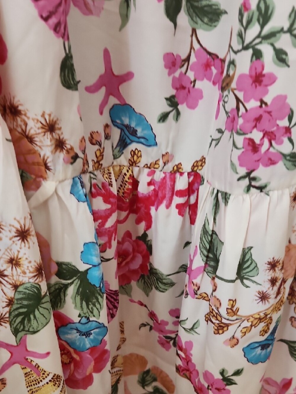 Floral Cream Maxi Dress - Picture 4 of 6